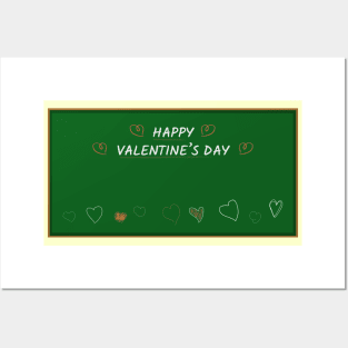 happy valentines day Posters and Art